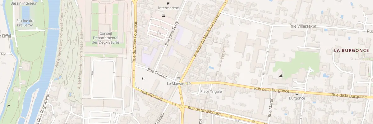 Plan du 13 Rue du Mal Leclerc à Niort