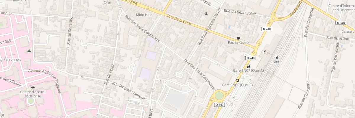 Plan du 68 Rue des 3 Coigneaux à Niort