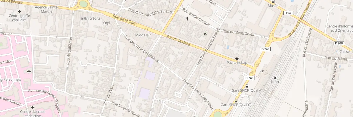 Plan du 55C Rue des 3 Coigneaux à Niort