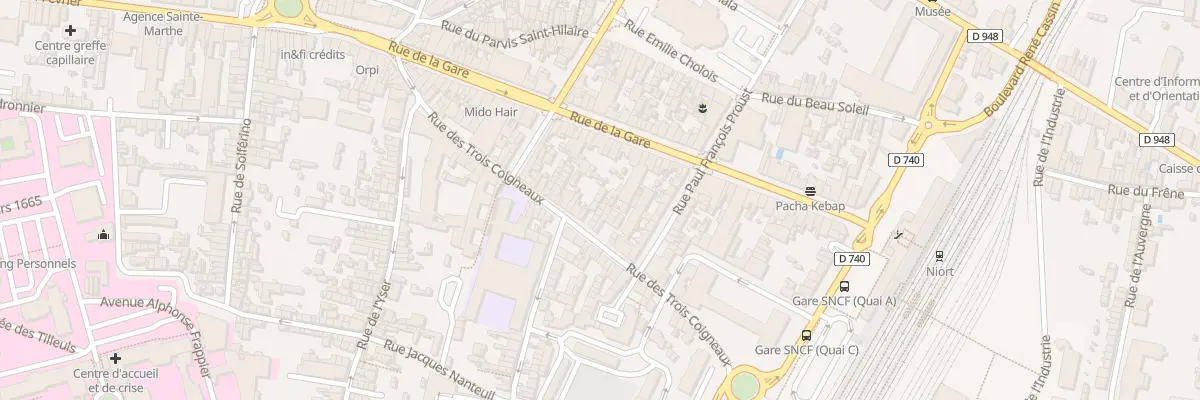 Plan du 55B Rue des 3 Coigneaux à Niort