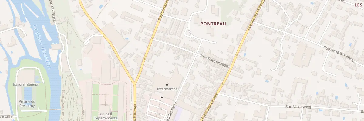 Plan du 23 Rue Brémaudière à Niort