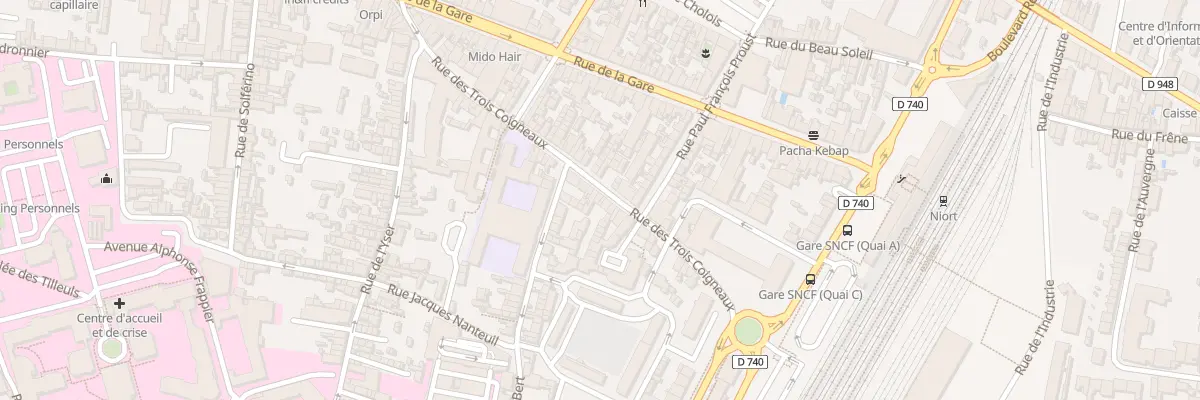 Plan du 64 Rue des 3 Coigneaux à Niort