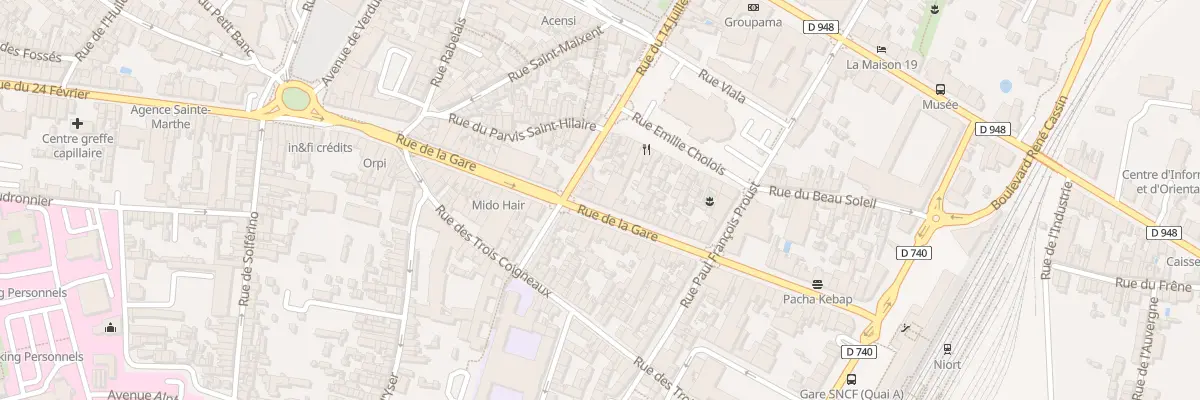 Plan du 59B Rue de la Gare à Niort