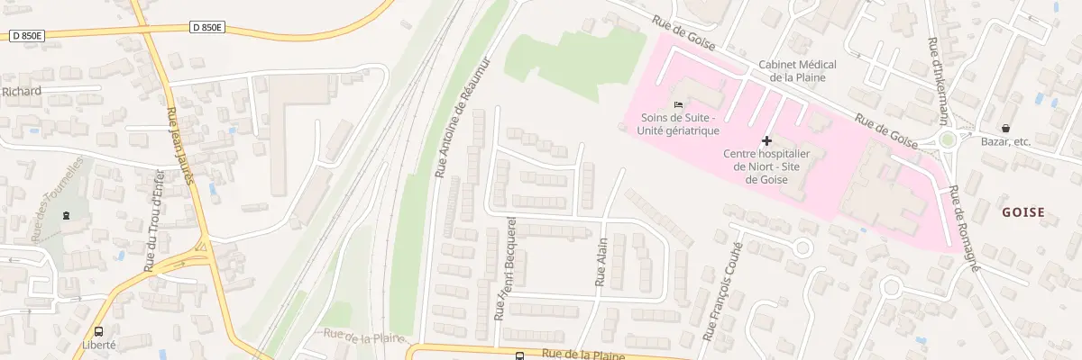 Plan du 6 Rue Guillaume Apollinaire à Niort