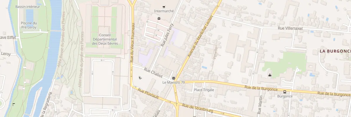 Plan du 11 Rue du Mal Leclerc à Niort