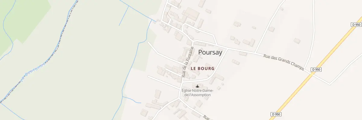 Plan du 5 Rue de la Fontaine à Poursay-Garnaud