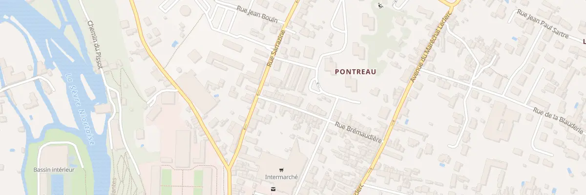 Plan du 14 Rue Brémaudière à Niort