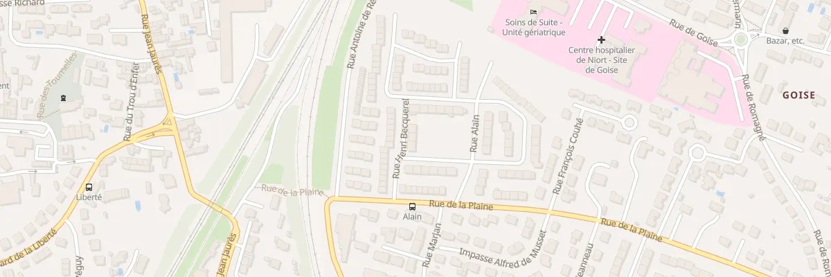 Plan du 4 Rue Henri Becquerel à Niort