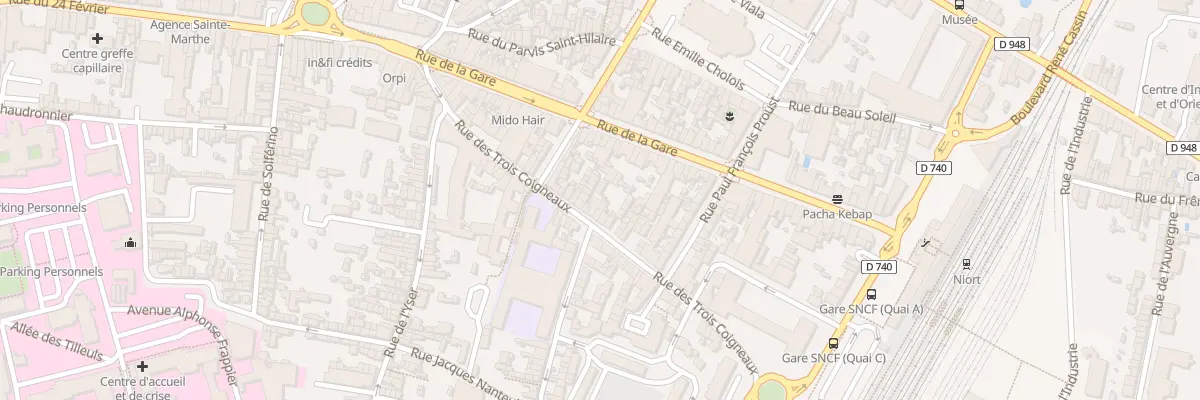 Plan du 47 Rue des 3 Coigneaux à Niort