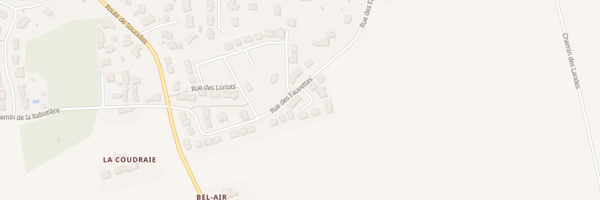 Plan du 7 Rue des Fauvettes à Tiercé