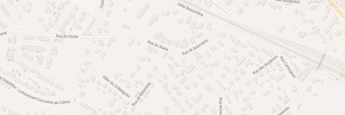 Plan du 2 Rue du Stade à Beautiran