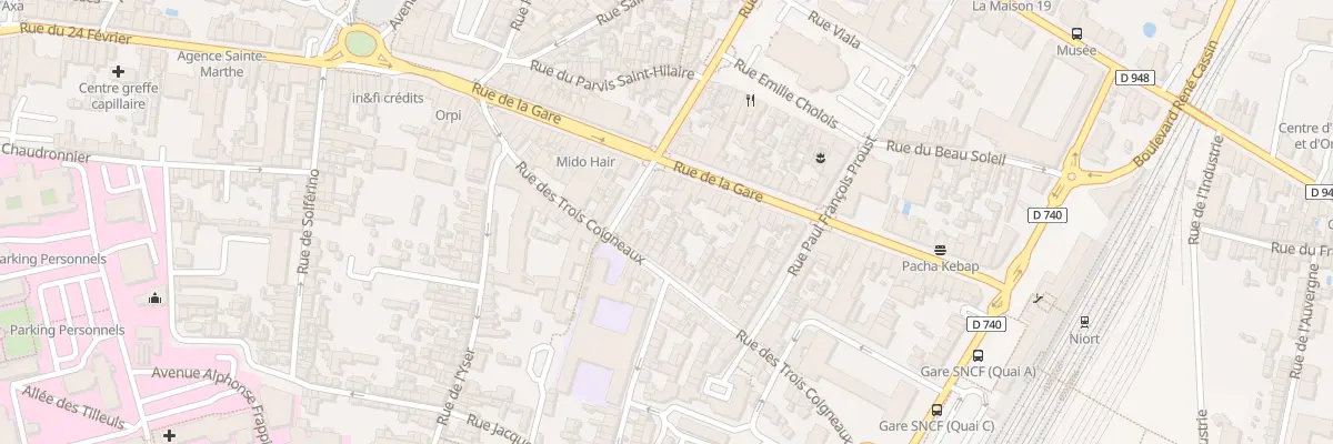 Plan du 39E Rue des 3 Coigneaux à Niort