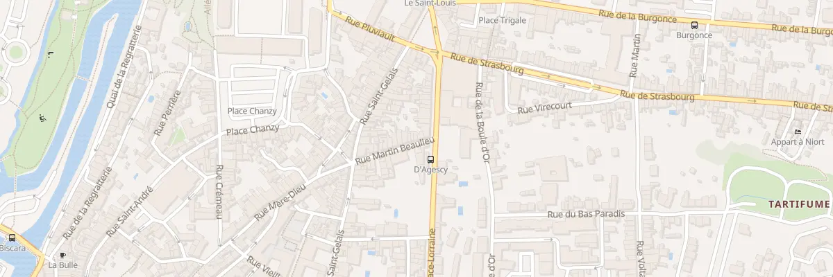 Plan du 23 Rue Martin Beaulieu à Niort