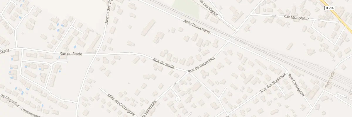 Plan du 3 Rue du Stade à Beautiran
