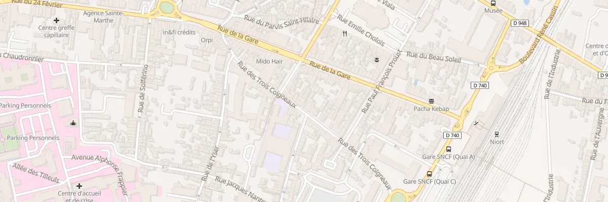 Plan du 45A Rue des 3 Coigneaux à Niort