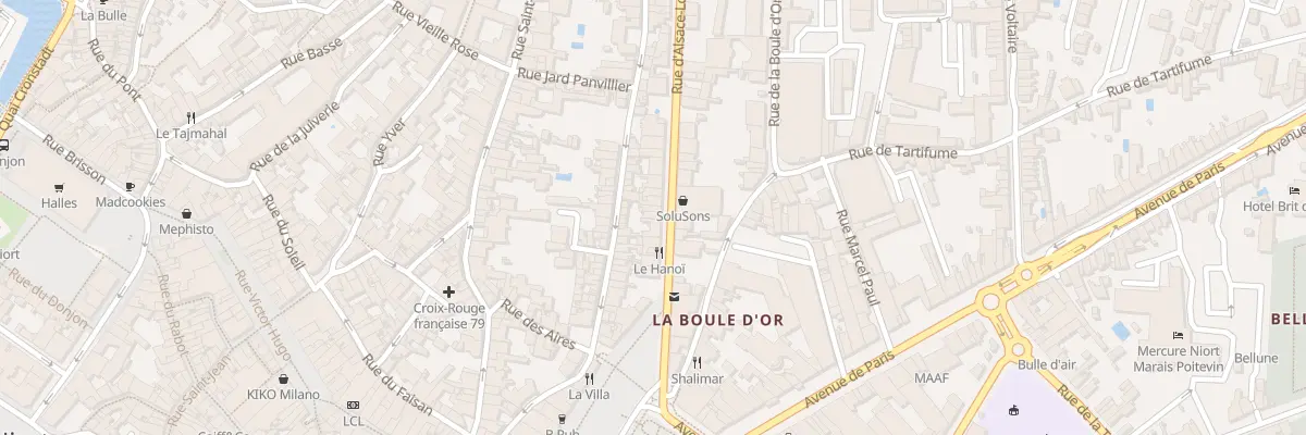 Plan du 19 Rue Alsace Lorraine à Niort