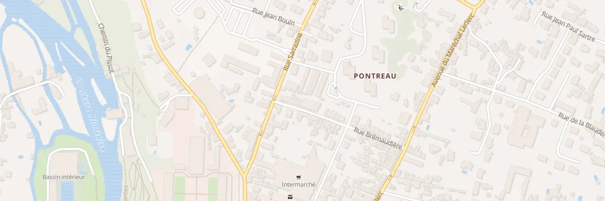 Plan du 12 Rue Brémaudière à Niort