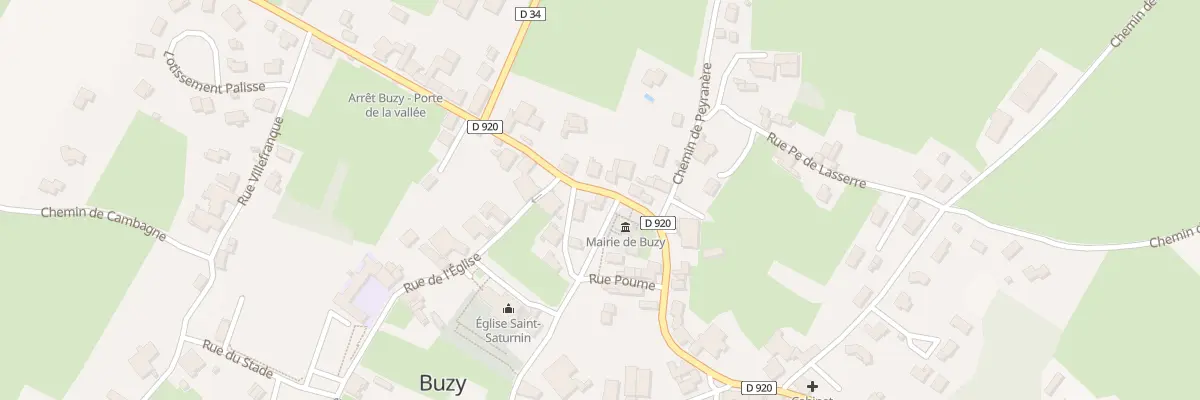 Plan du 1 Rue Porte de la Vallee à Buzy