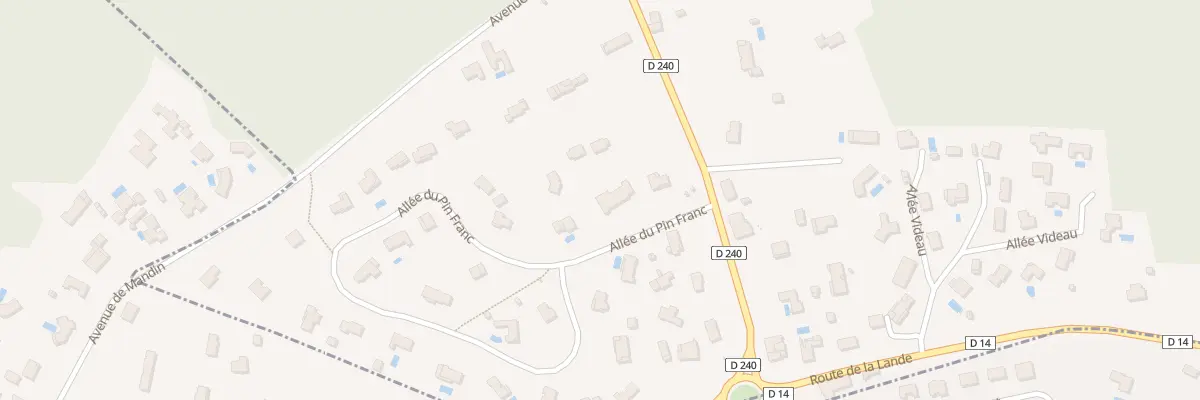 Plan du 2 All du Pin Franc à Cénac