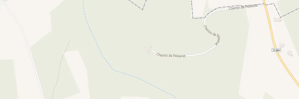 Plan du 687 Che de Pessarat à Cabidos