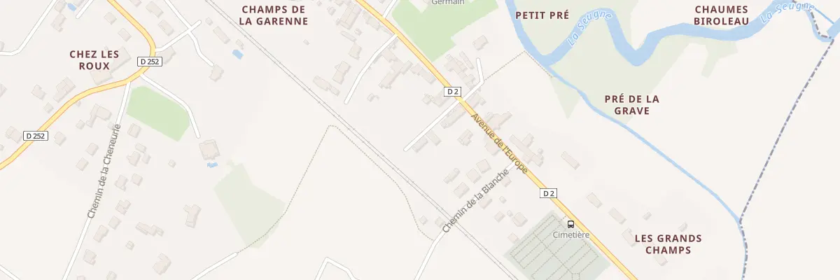Plan du 60B Av de l’Europe à Allas-Bocage