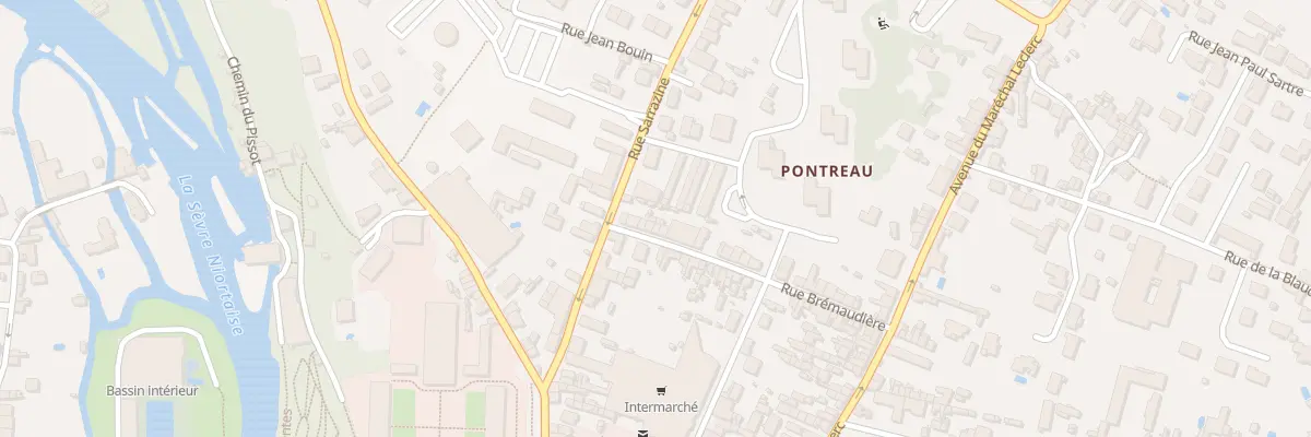 Plan du 8 Rue Brémaudière à Niort