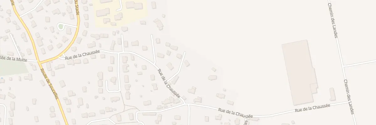 Plan du 24 Rue de la Chaussée à Tiercé