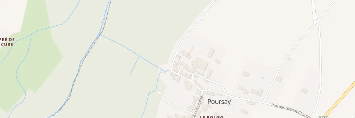 Plan du 28 Rue de la Fontaine à Poursay-Garnaud
