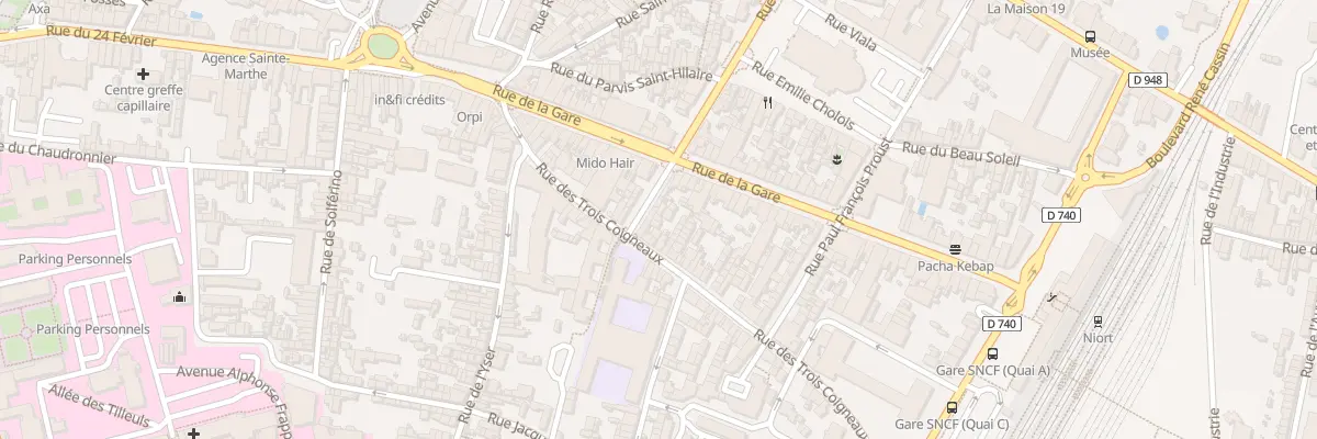 Plan du 35C Rue des 3 Coigneaux à Niort