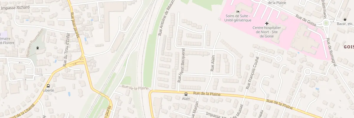 Plan du 25 Rue Henri Becquerel à Niort