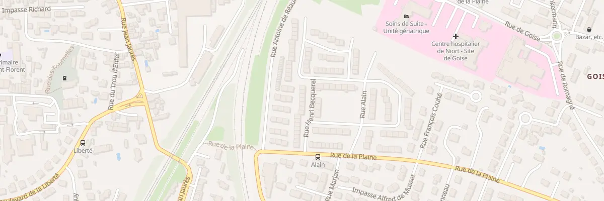 Plan du 23 Rue Henri Becquerel à Niort