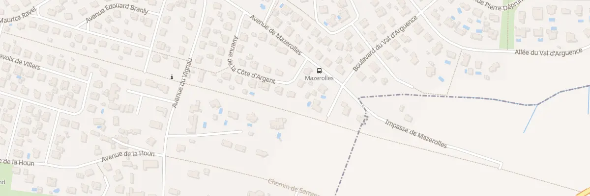 Plan du 22 Av de la Côte d’Argent à Mont-de-Marsan