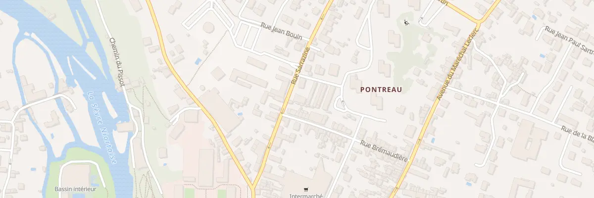 Plan du 22 Rue Sarrazine à Niort