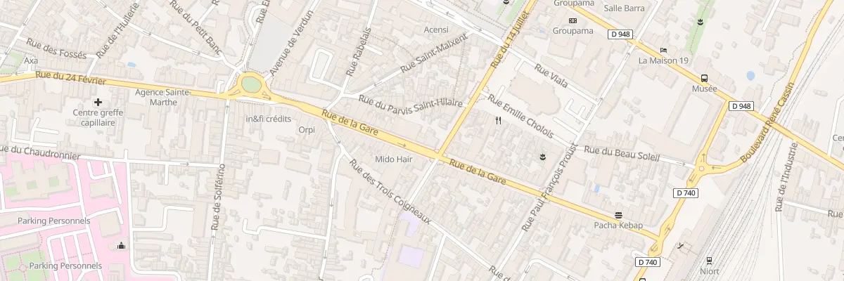 Plan du 51 Rue de la Gare à Niort