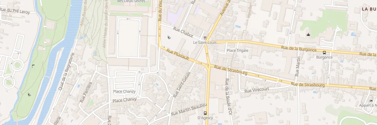 Plan du 3 Rue Pluviault à Niort
