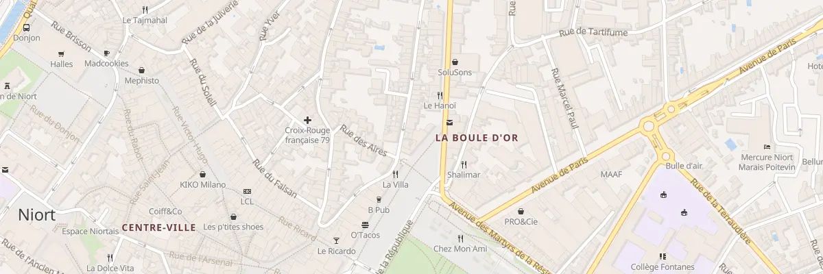 Plan du 28B Rue du Rempart à Niort