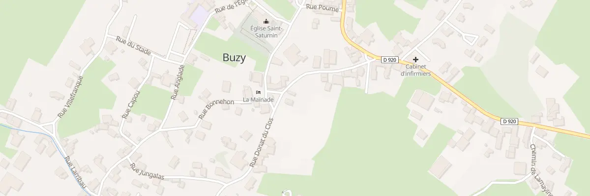 Plan du 1 Pl Cazenave à Buzy