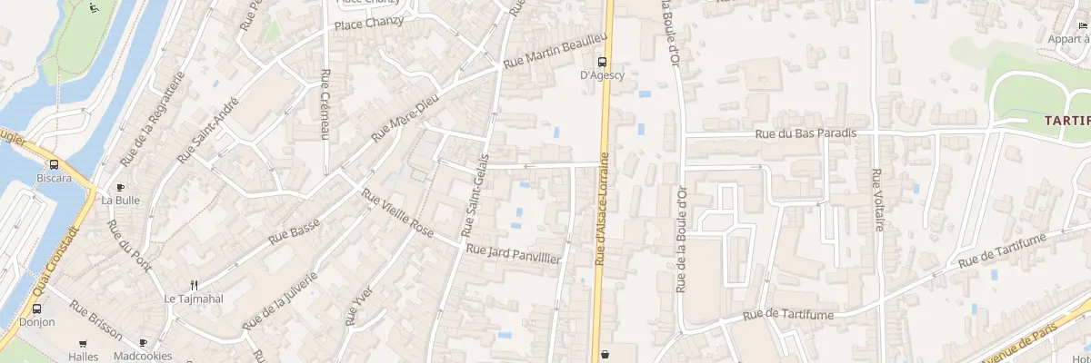Plan du 14 Rue Bernard d’Agescy à Niort
