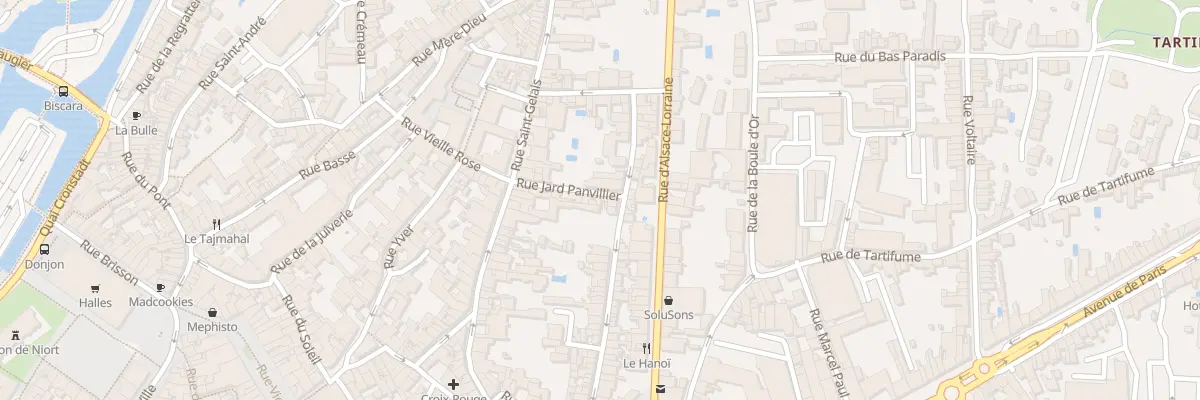 Plan du 10B Rue Jard Panvillier à Niort