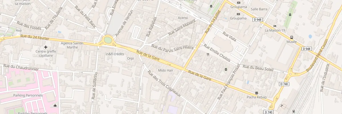 Plan du 47 Rue de la Gare à Niort