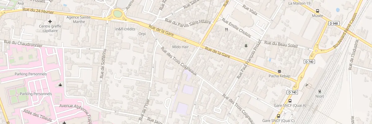 Plan du 29B Rue des 3 Coigneaux à Niort