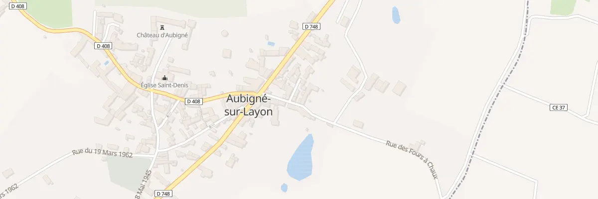 Plan du 5 Rue des Fours à Chaux à Aubigné-sur-Layon