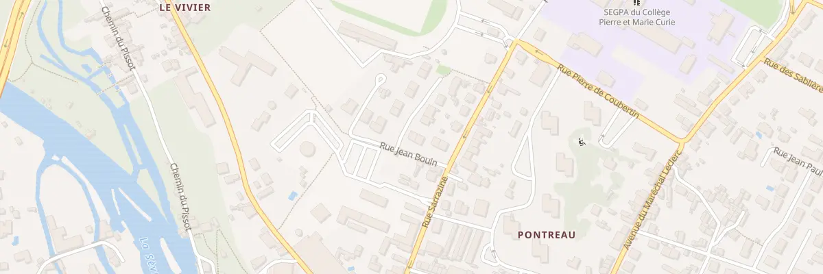 Plan du 8 Rue Jean Bouin à Niort