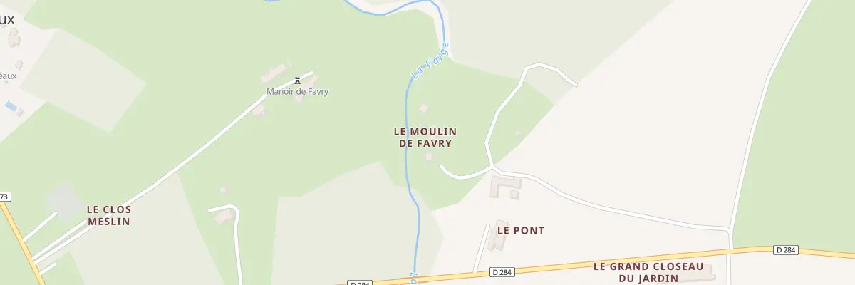 Plan du 1 Le Moulin de Favry à Préaux