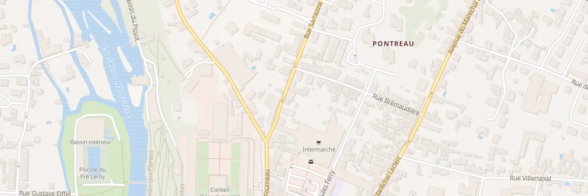 Plan du 14 Rue Sarrazine à Niort