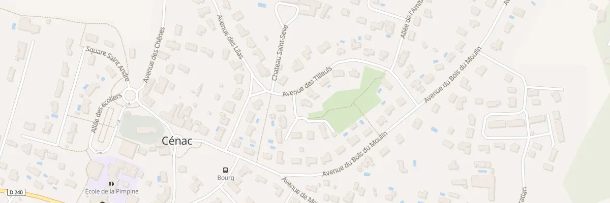 Plan du 6 Pl de Montgirard à Cénac