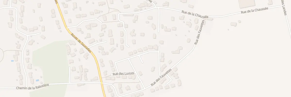 Plan du 13 Rue des Bergeronnettes à Tiercé