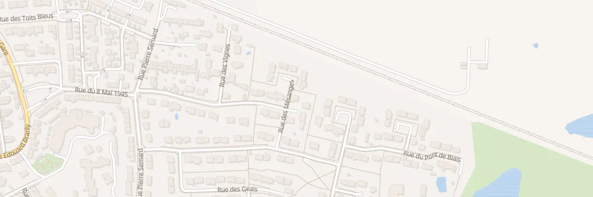 Plan du 8 Rue des Mésanges à Trélazé