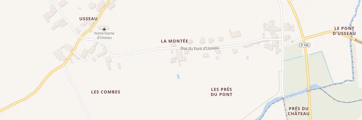 Plan du 25 Rue du Pont d’Usseau à Marignac