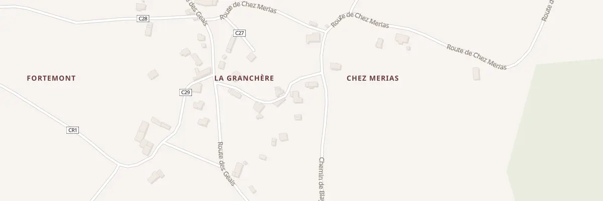 Plan du 14 Chem de la Granchere à Saint-Simon-de-Bordes